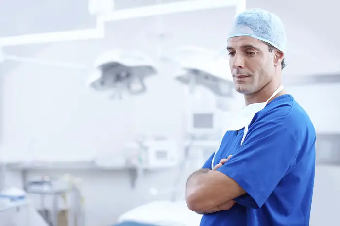 cosmetic surgeon in his operating room