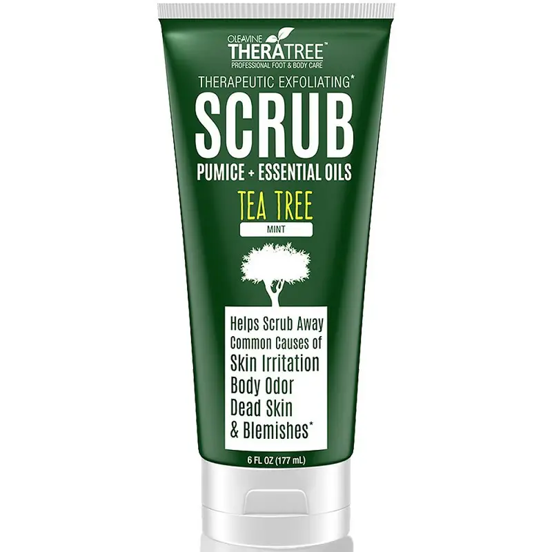 Oleavine Tea Tree Oil Exfoliating Scrub best back acne treatment