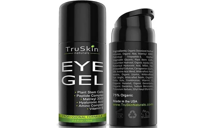 TruSkin Naturals Eye Gel with jojoba oil, green tea and shea butter