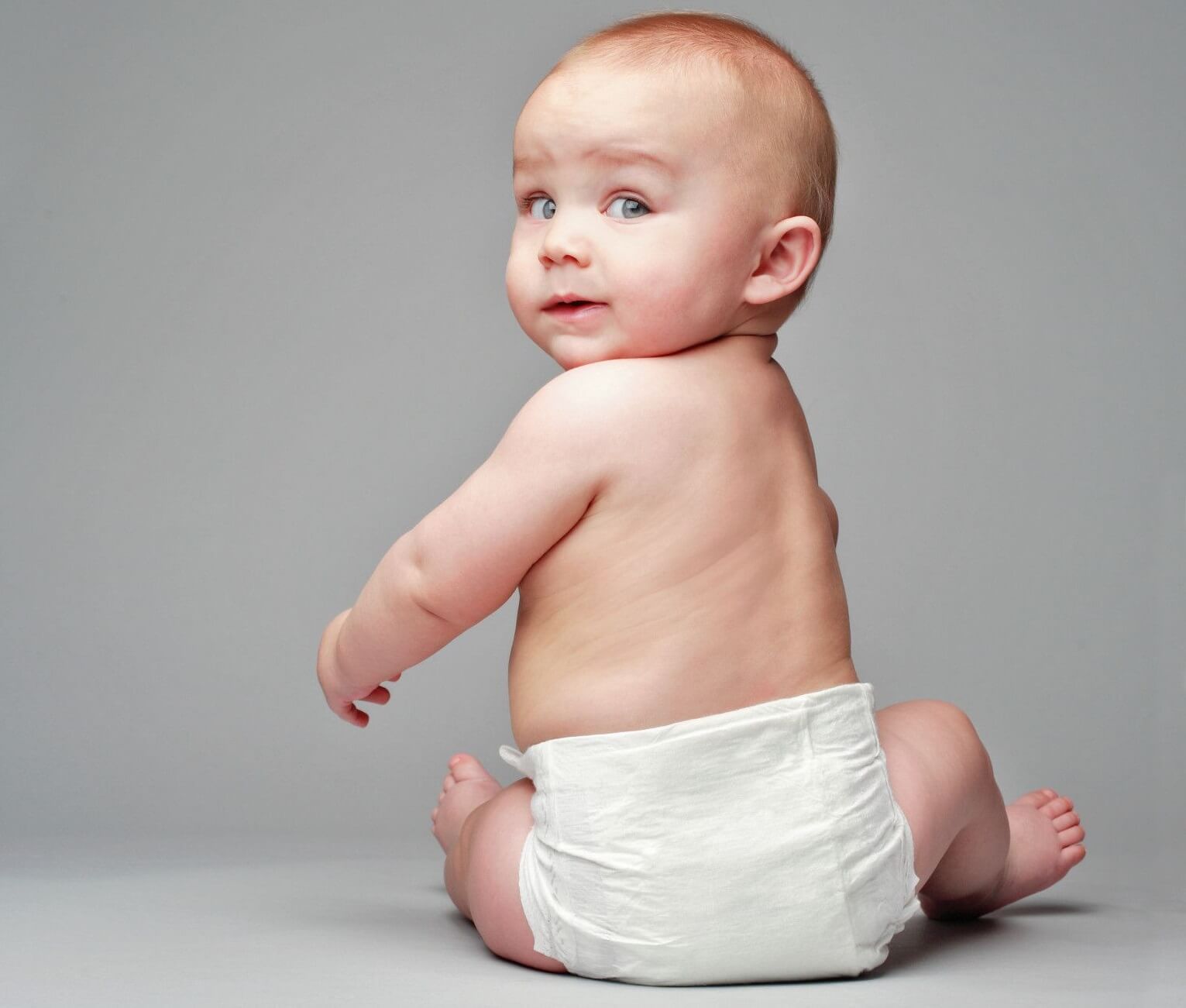 baby photographed from behind