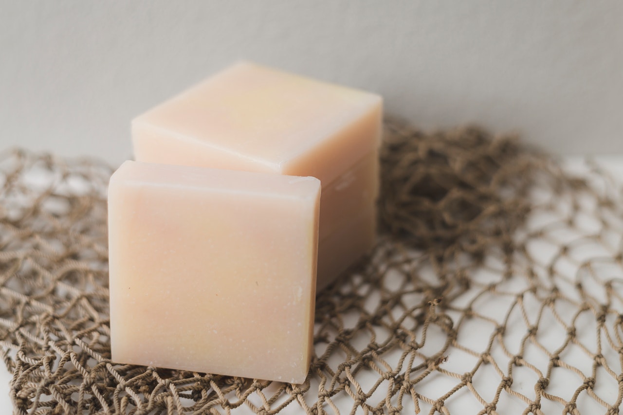 Brown sliced soaps