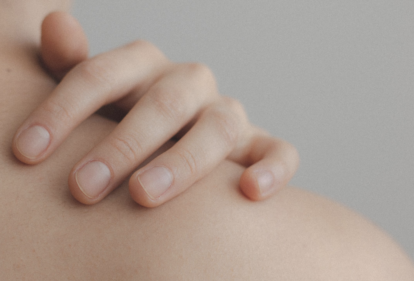 touching the skin